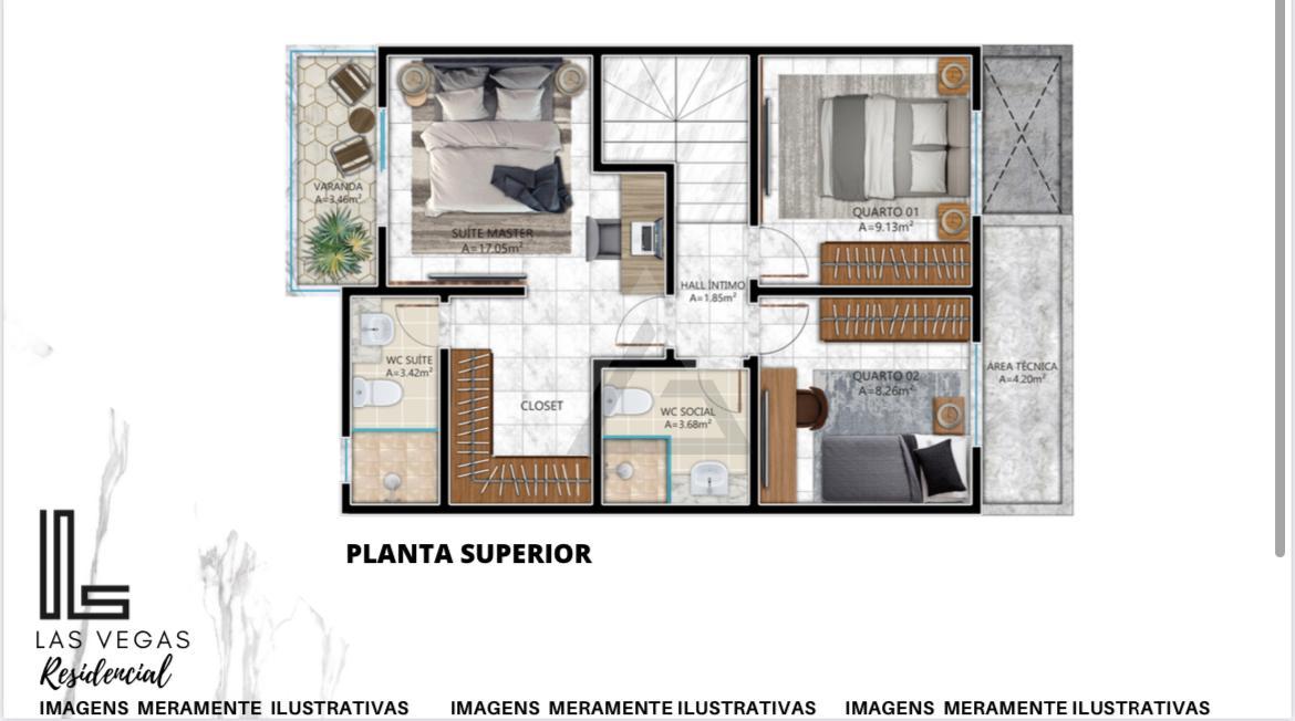 Casa de Condomínio, 3 quartos - Foto 6